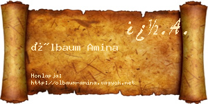Ölbaum Amina névjegykártya